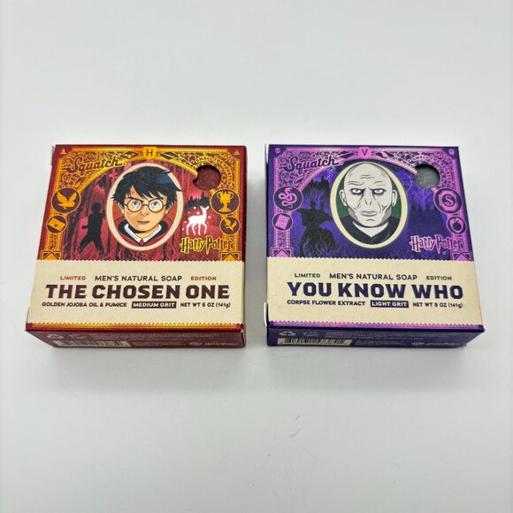 Dr. Squatch Soap Bars HARRY POTTER The Chosen One & VOLDEMORT You Know Who NEW - Picture 2 of 4